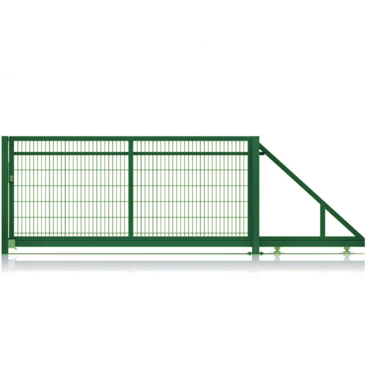 Schiebetor mit elektrischem Antrieb - Öffnungsrichtung Links